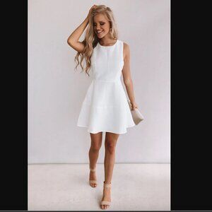 EUC Shop Impressions Size Medium White Fit and Flare Formal Dress